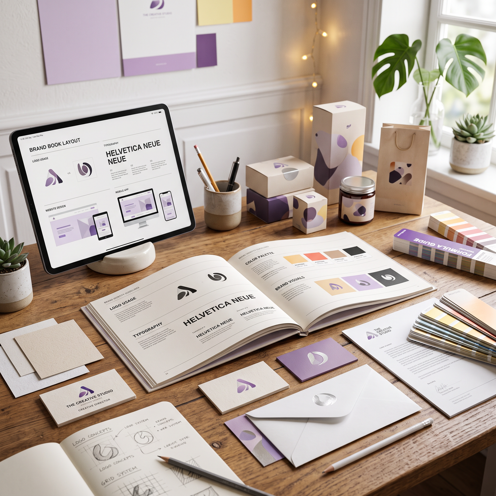 Premium brand guideline and graphic design materials